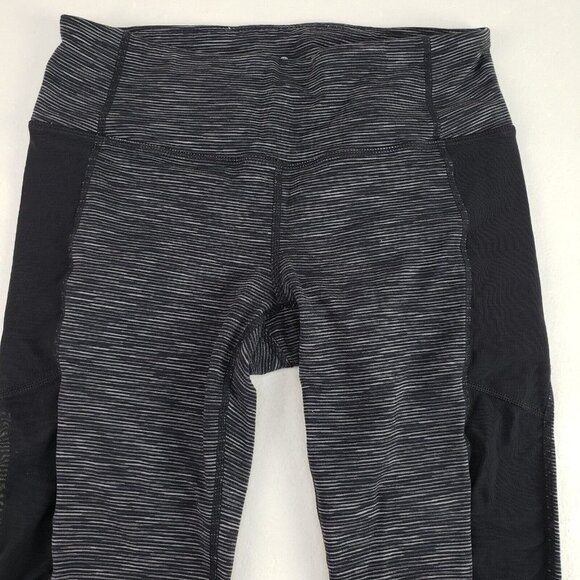 Athleta Mind Over Matter Crop Leggings Womens Small Space Dye Crisscross Capri - Picture 3 of 14
